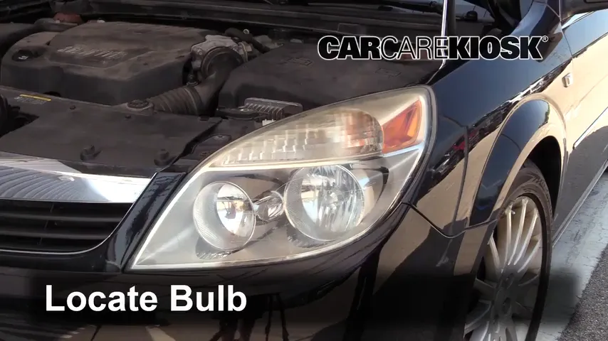 2009 Saturn Aura XR 3.6L V6 Luces Faro delantero (reemplazar foco)